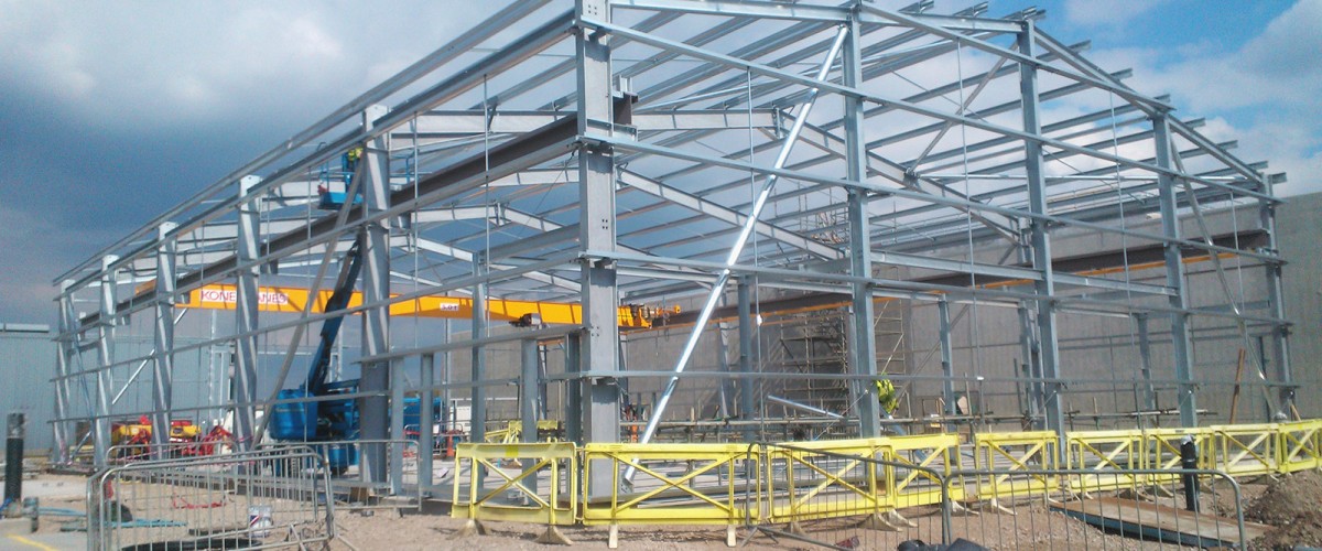 Steel framed building