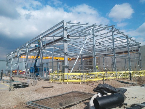 Steel framed building